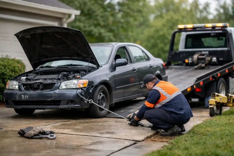 How to Remove Broken Car From Driveway