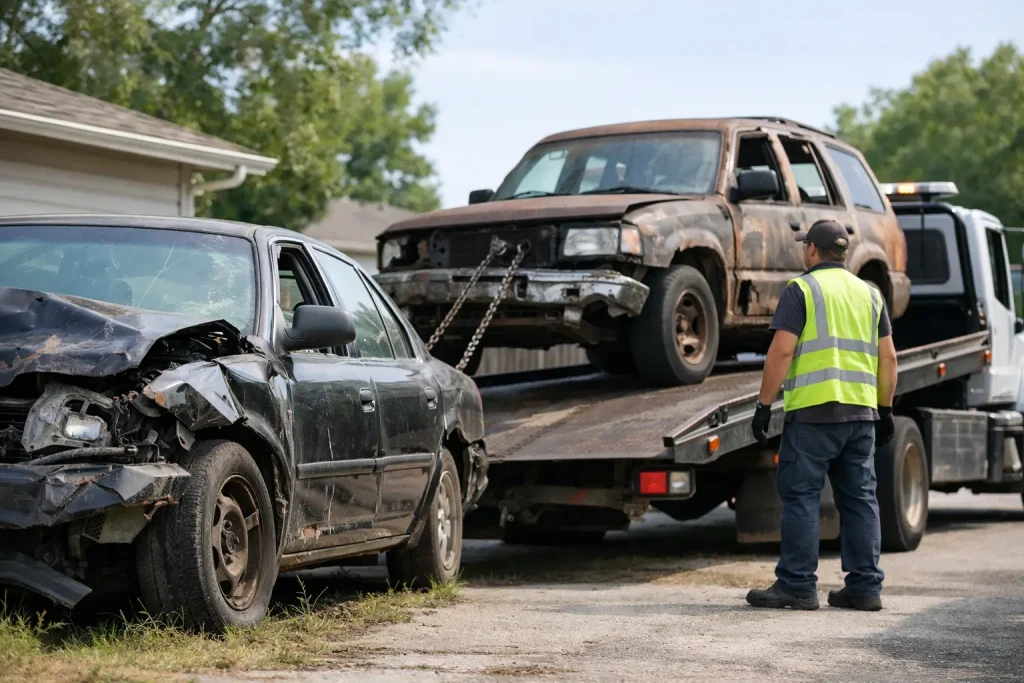 How to Remove a Broken Vehicle From Your Property
